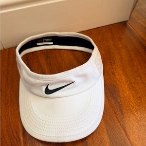 Nike Featherlight White and Black Visor